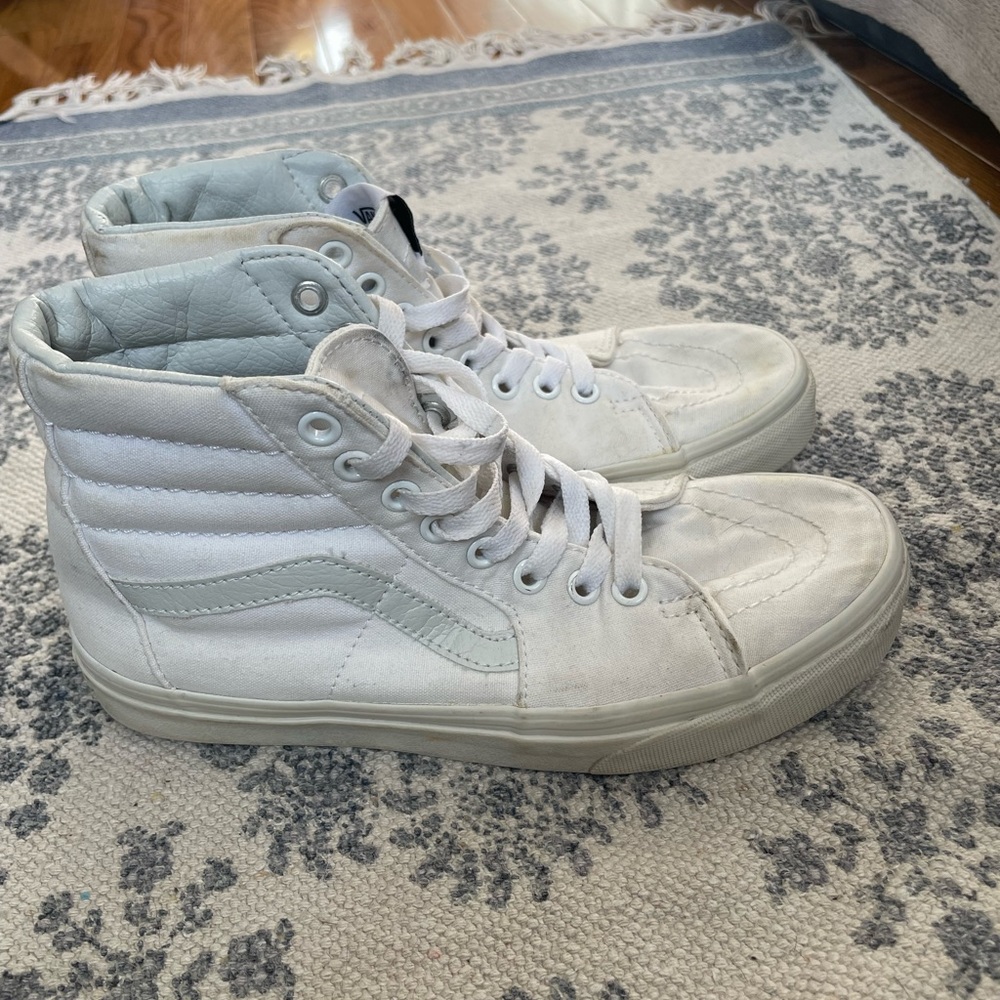 Women’s size 7 high top white vans